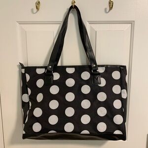 Overland Travelware Polka Dot Tote Bag NWOT